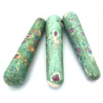 Large Ruby in Fuchsite Massage Wand